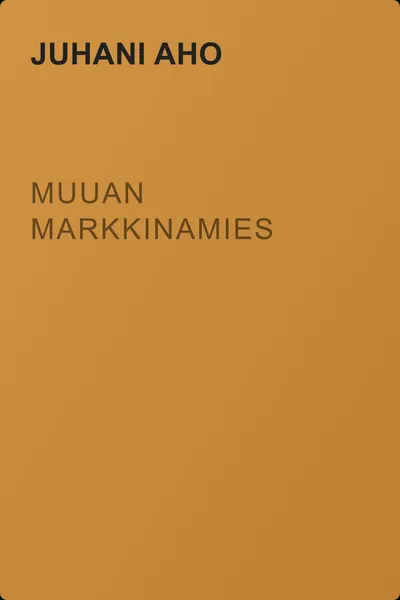 Muuan markkinamies — обложка книги