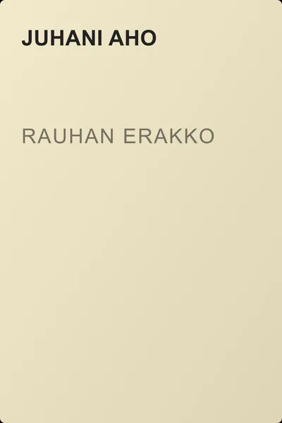 Rauhan erakko — обложка книги
