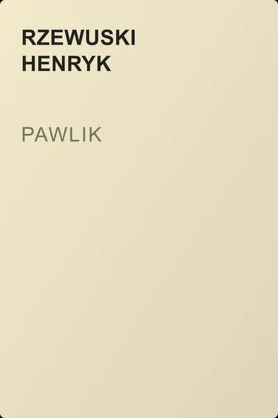Pawlik — обложка книги