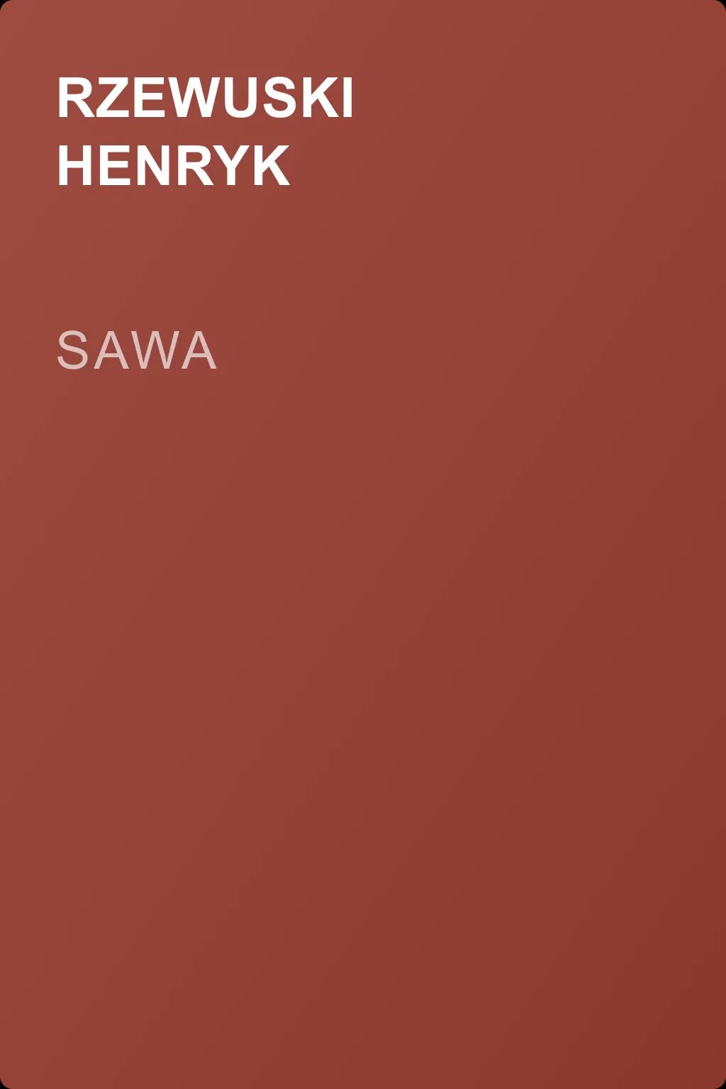 Sawa — обложка книги