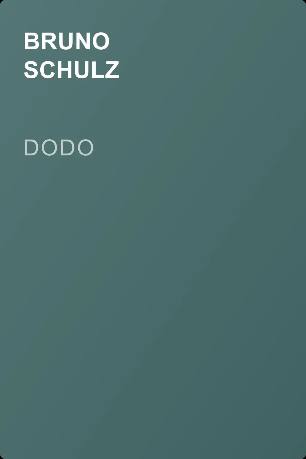 Dodo — обложка книги
