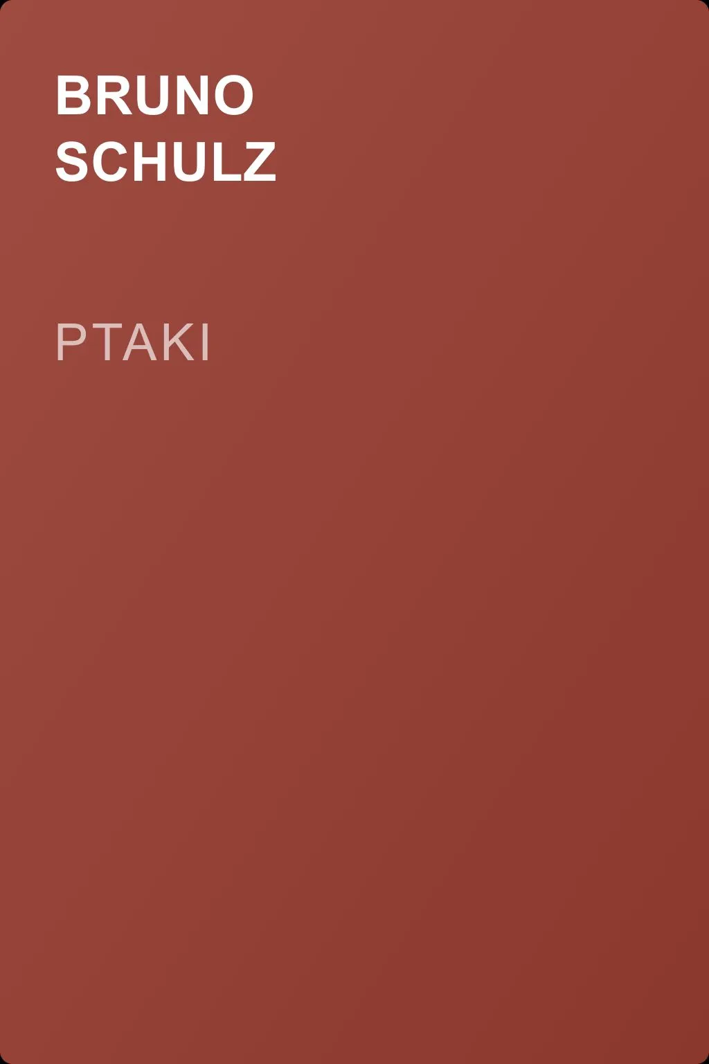 Ptaki — обложка книги