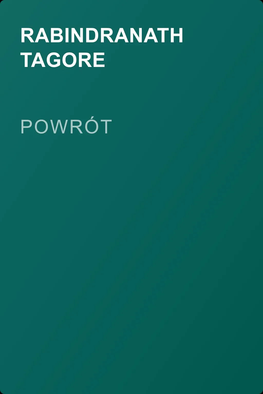 Powrót — обложка книги