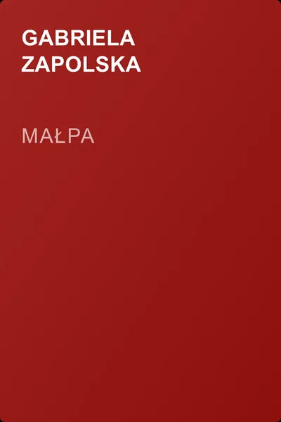 Małpa — обложка книги