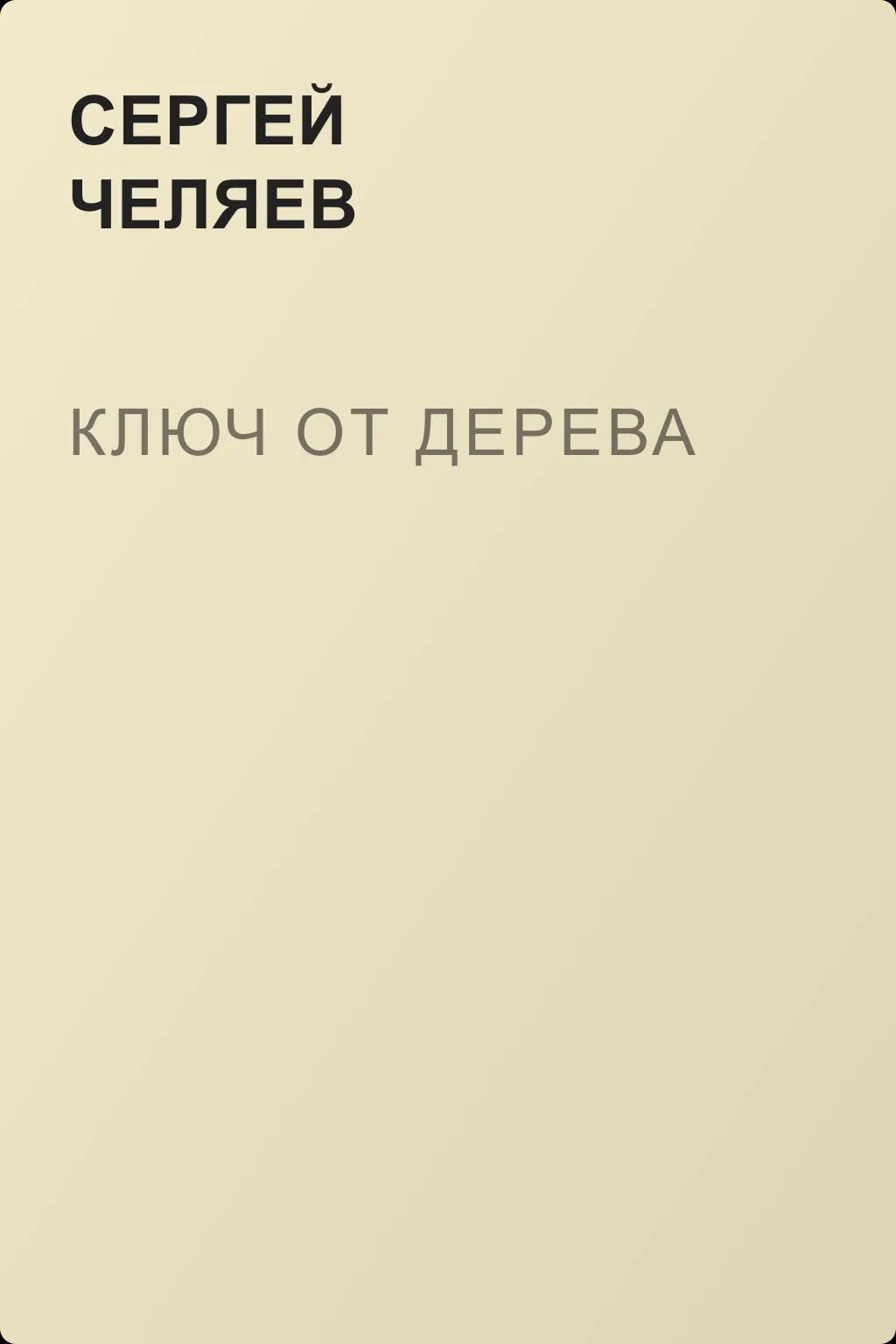 Ключ от Дерева — обложка книги