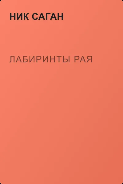Лабиринты рая — обложка книги