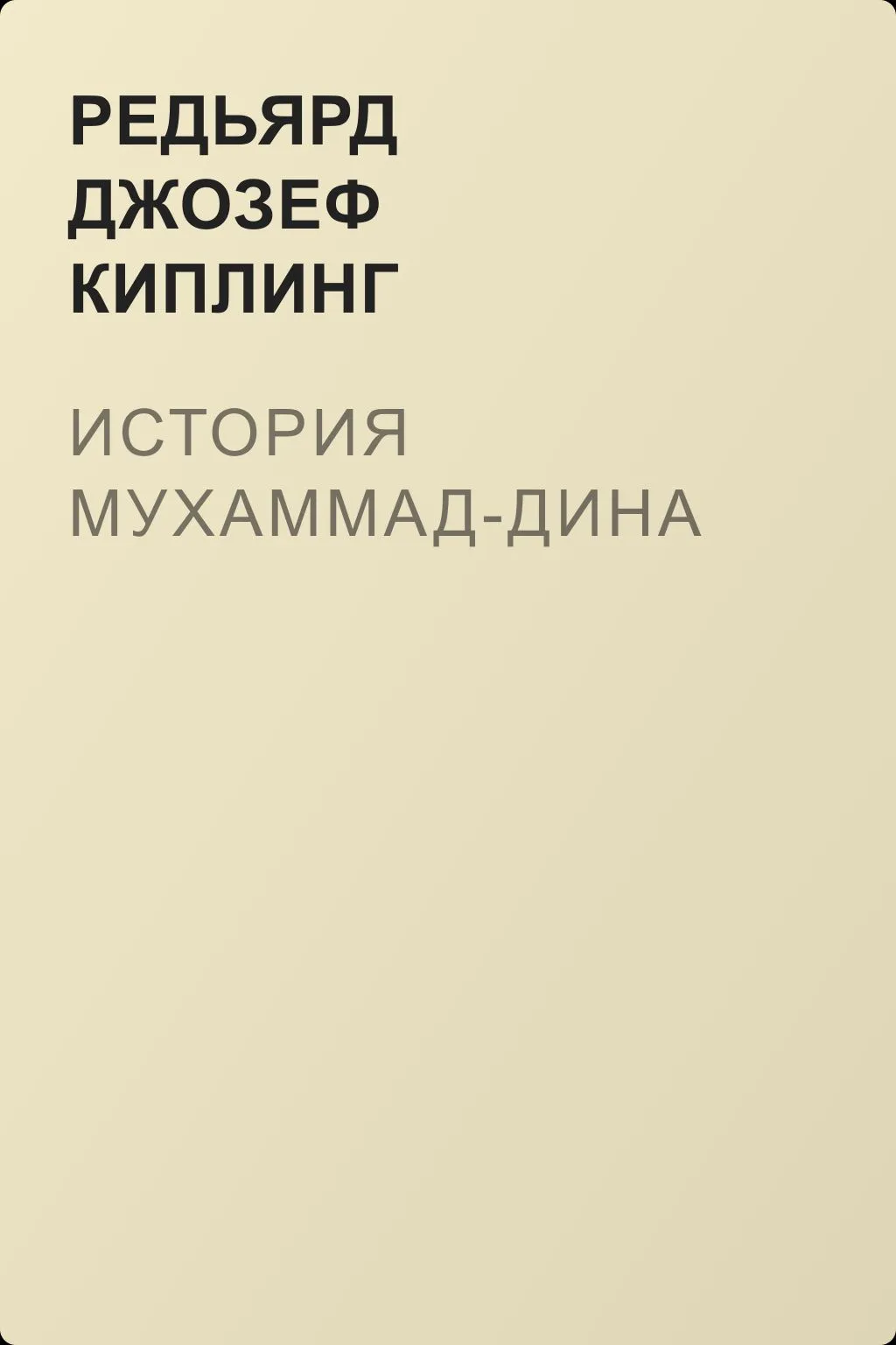 История Мухаммад-Дина — обложка книги