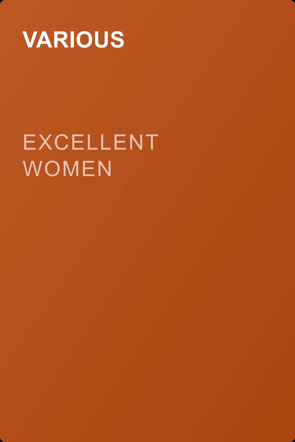 Excellent Women — обложка книги