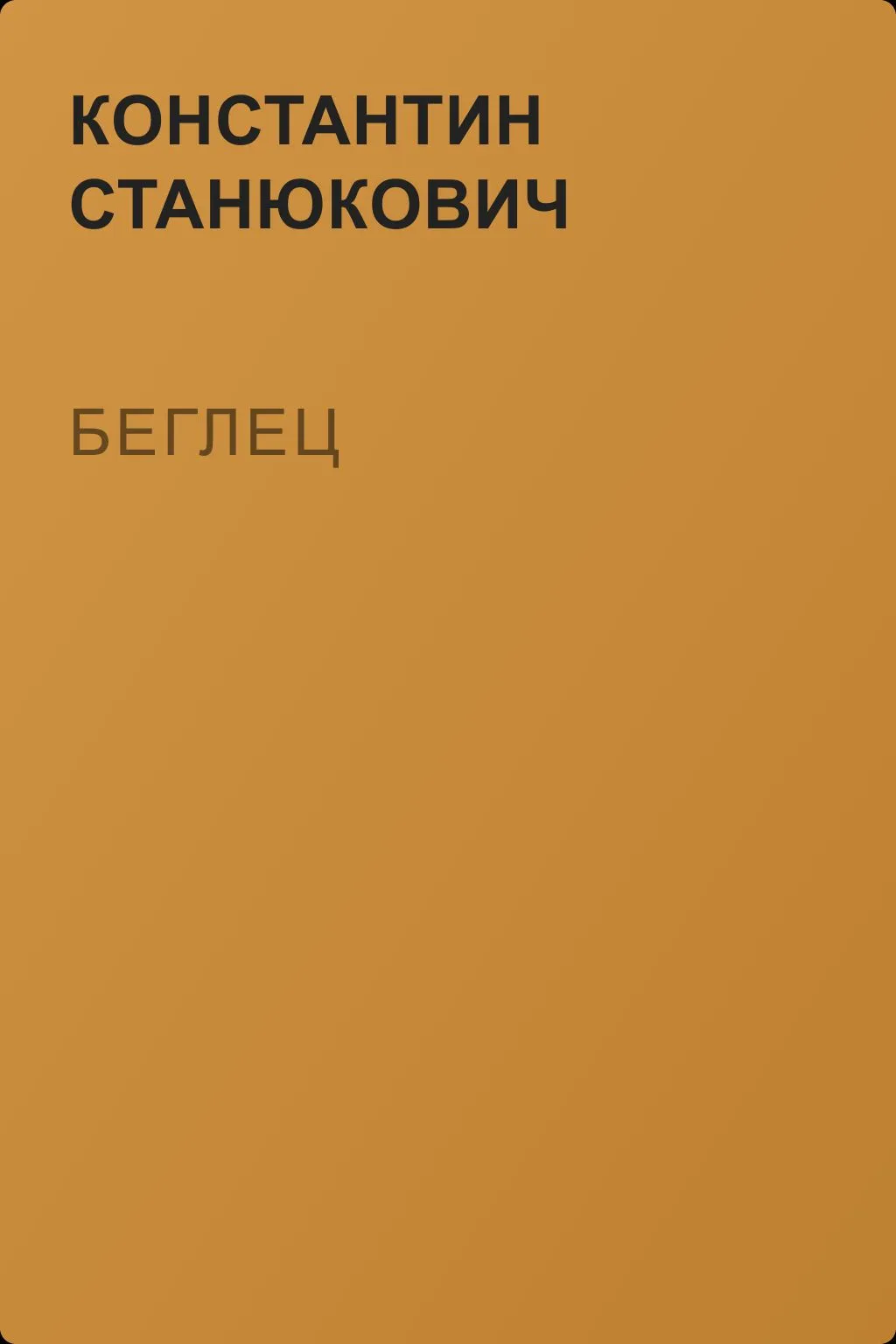 Беглец — обложка книги