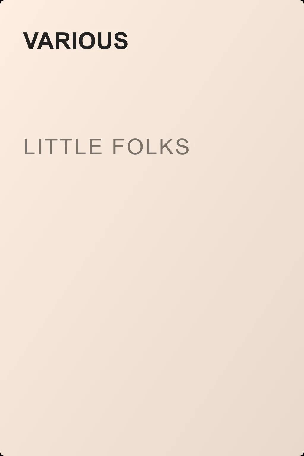 Little Folks — обложка книги