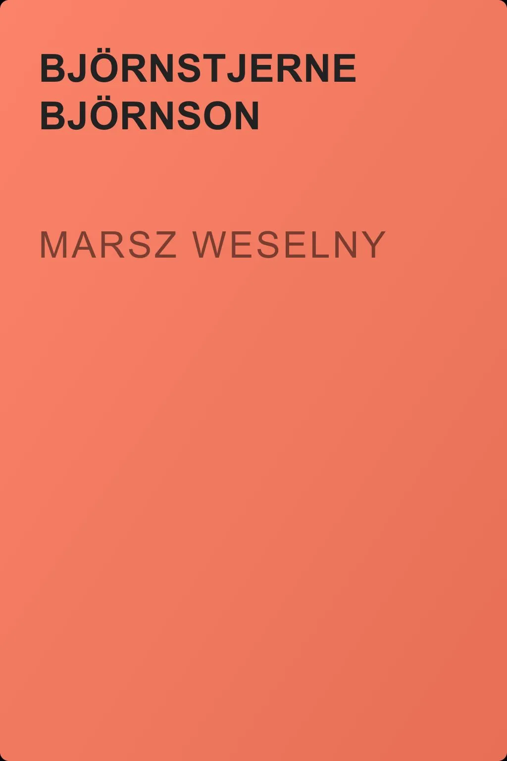 Marsz weselny — обложка книги