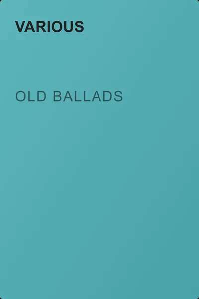 Old Ballads — обложка книги