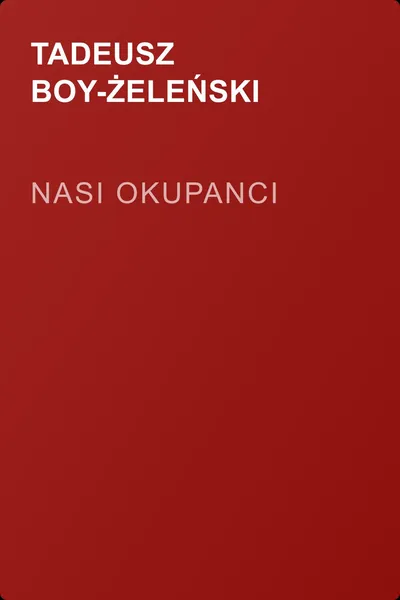 Nasi okupanci — обложка книги