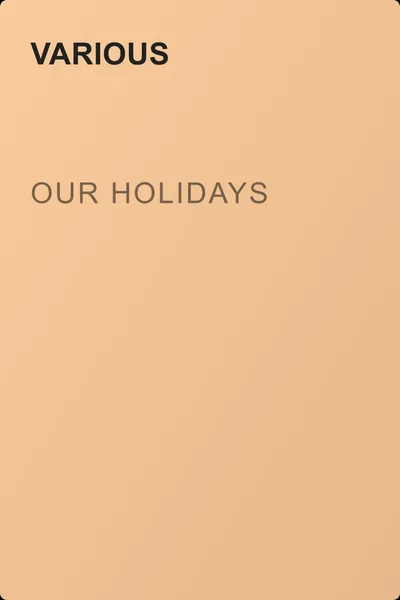 Our Holidays — обложка книги