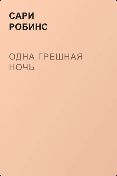Одна грешная ночь — обложка книги