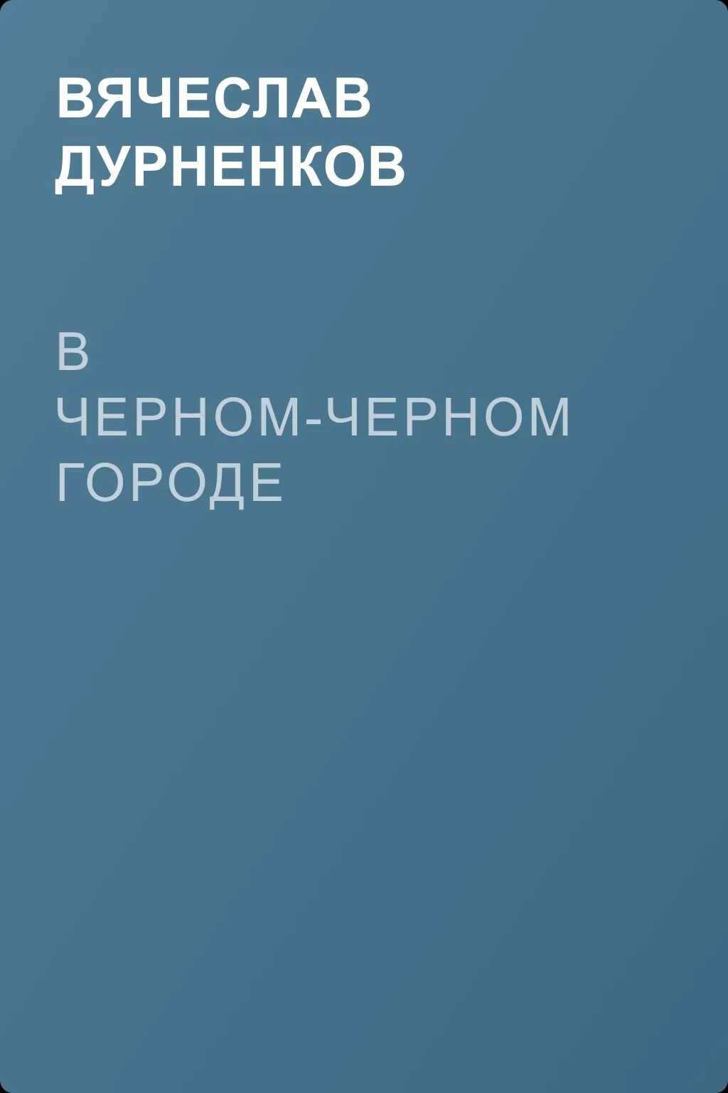 В черном-черном городе — обложка книги