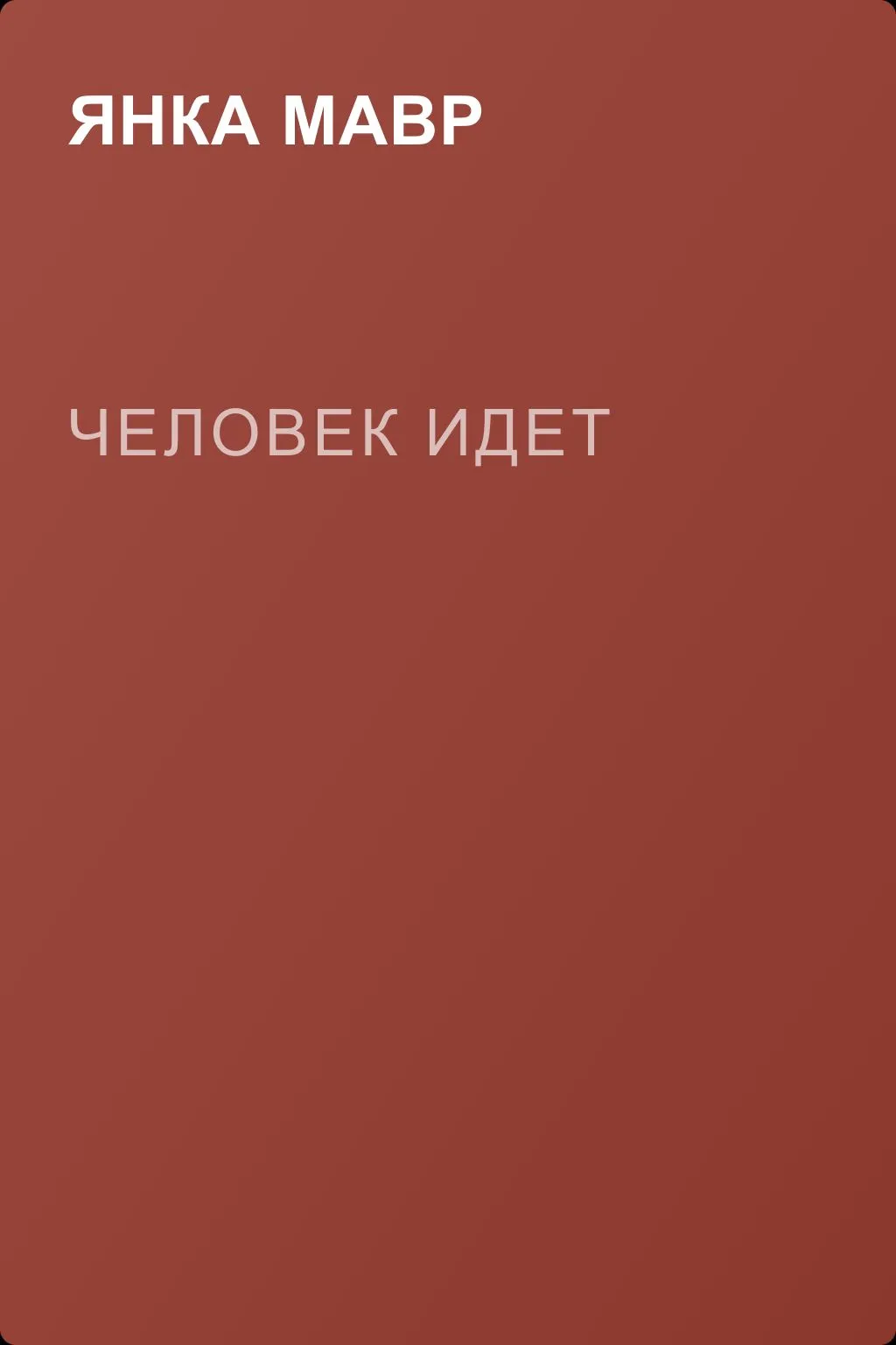 Человек идет — обложка книги