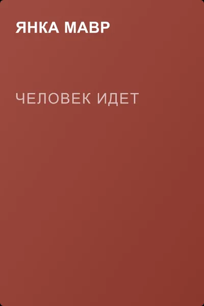 Человек идет — обложка книги