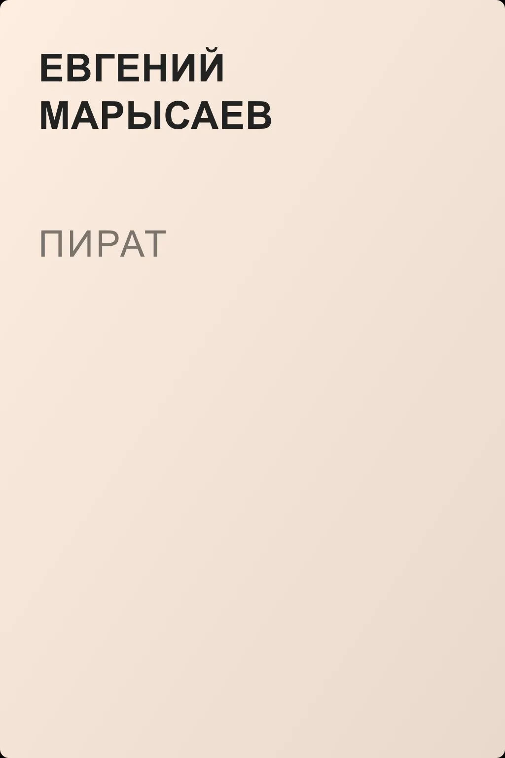 Пират — обложка книги