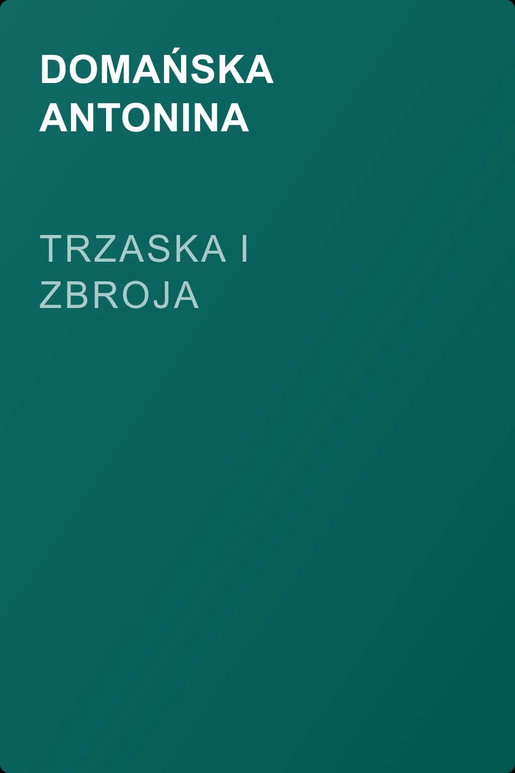 Trzaska i Zbroja — обложка книги