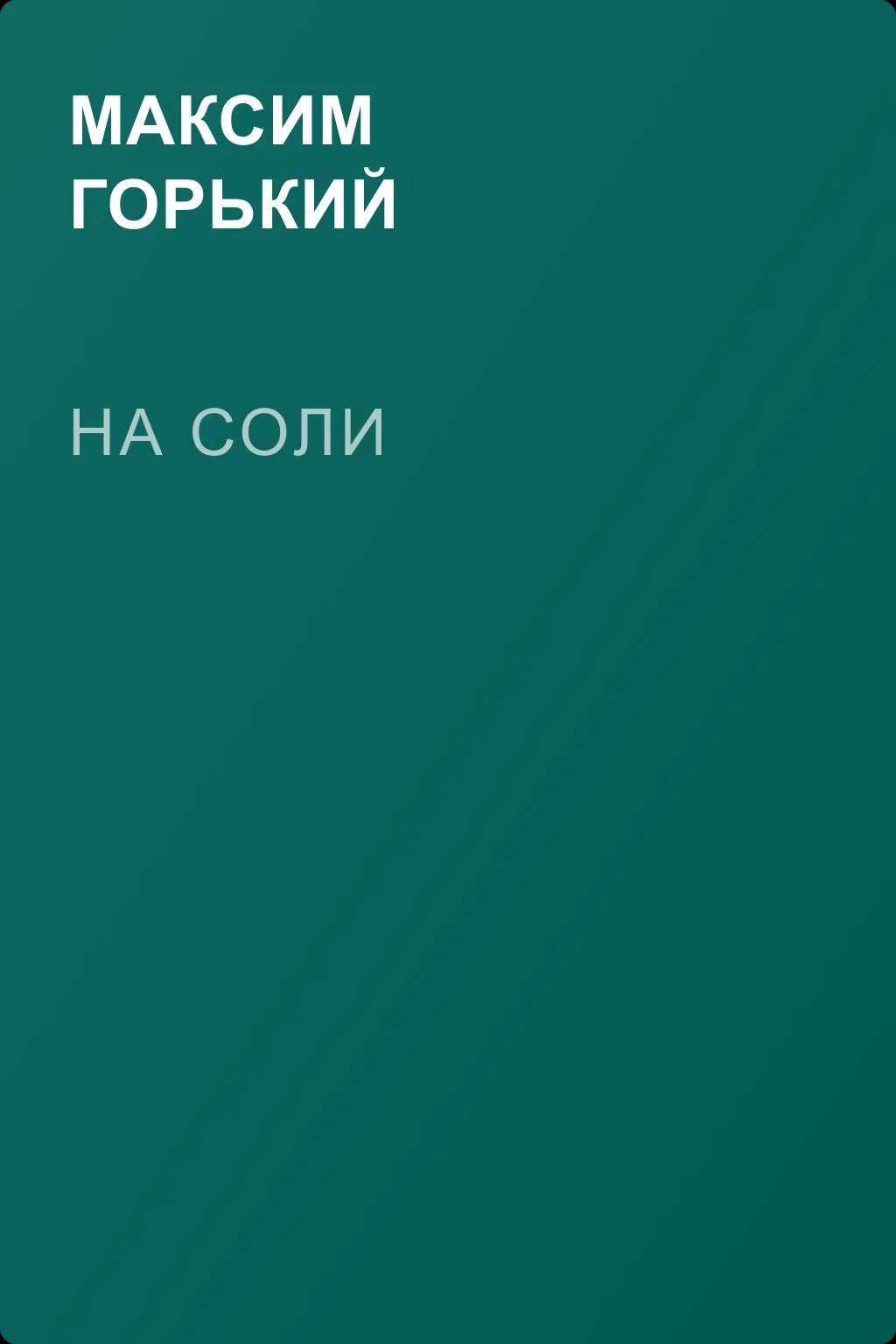 На соли — обложка книги