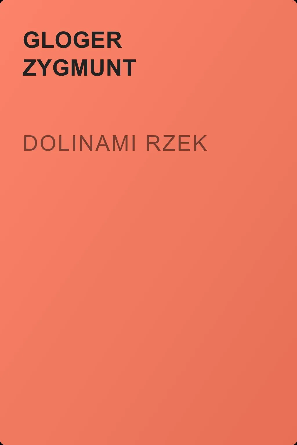 Dolinami rzek — обложка книги