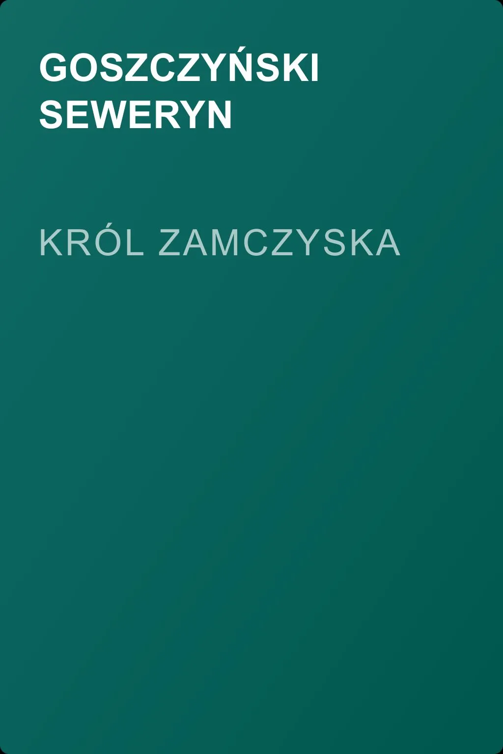Król Zamczyska — обложка книги