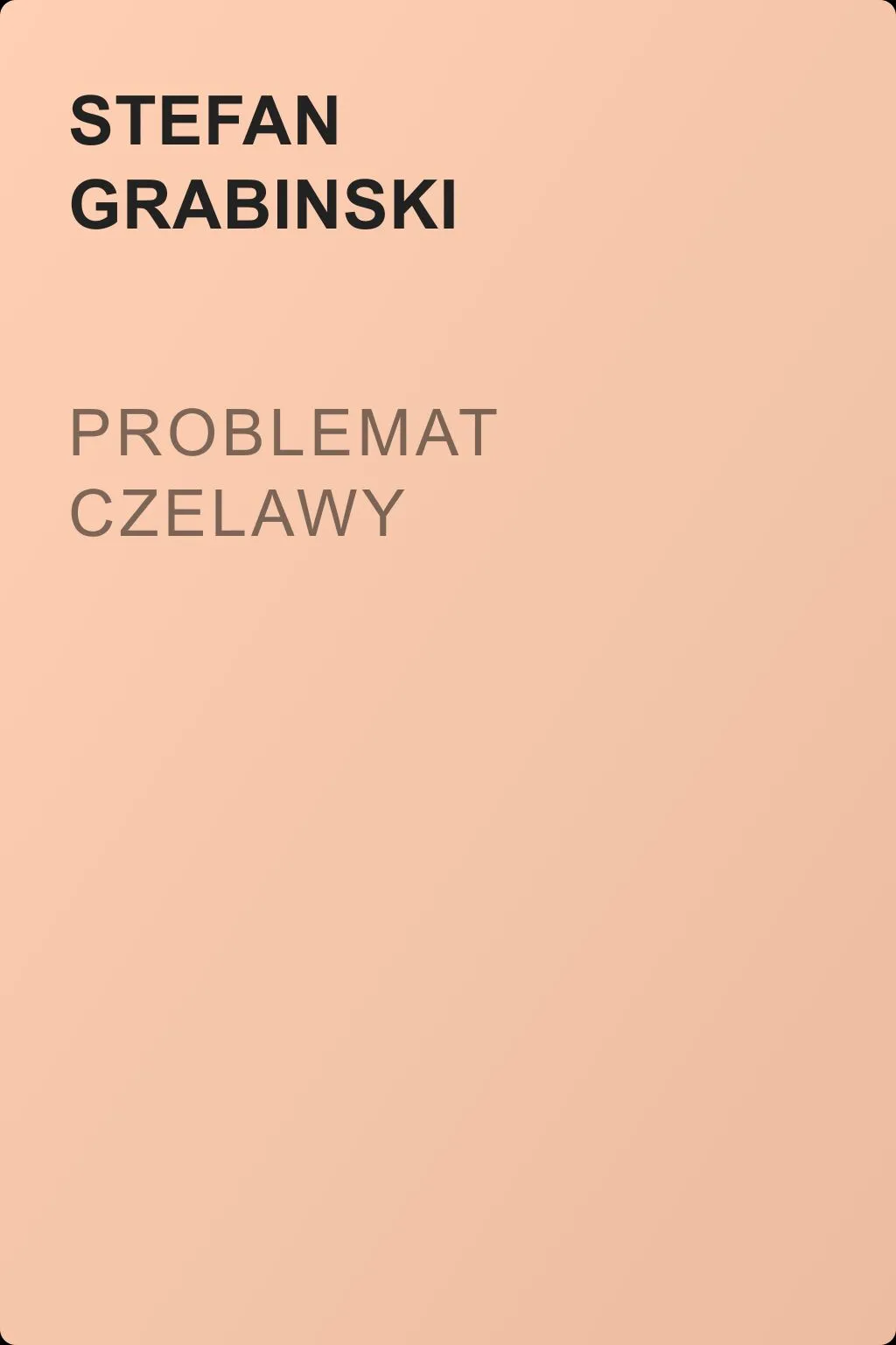 Problemat Czelawy — обложка книги