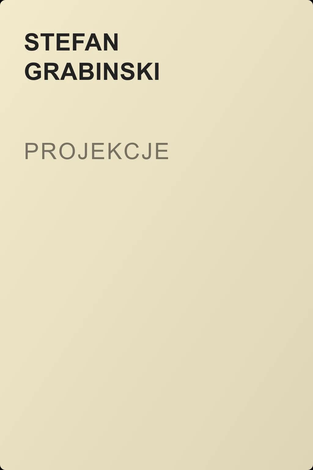 Projekcje — обложка книги