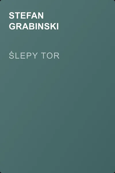 Ślepy tor — обложка книги