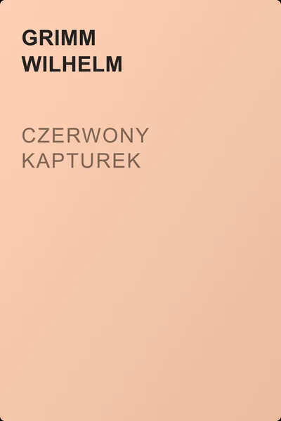 Czerwony Kapturek — обложка книги