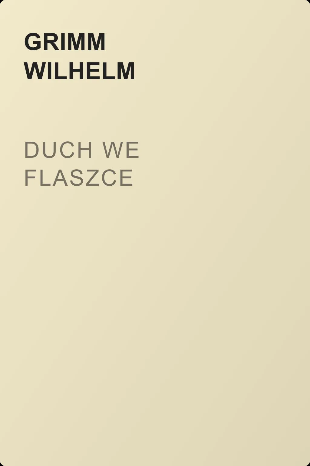 Duch we flaszce — обложка книги