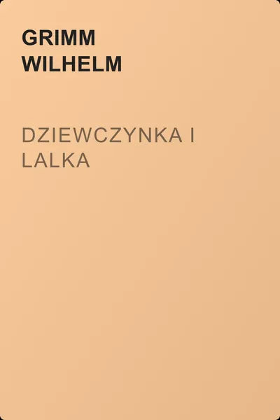 Dziewczynka i lalka — обложка книги