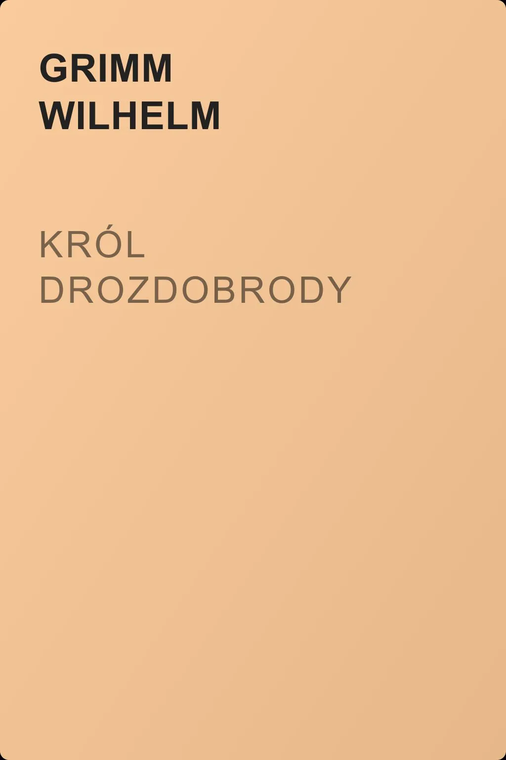 Król Drozdobrody — обложка книги