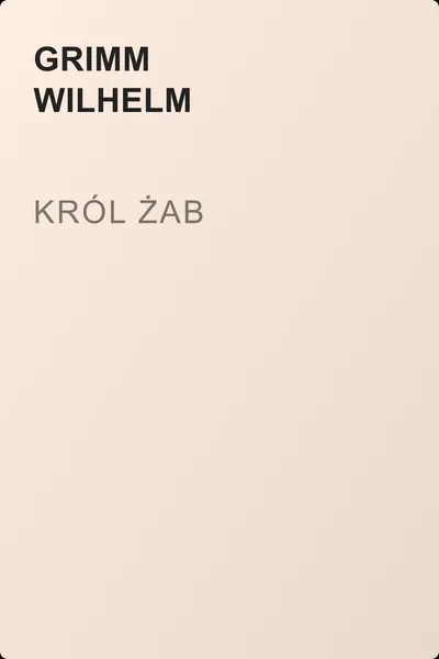 Król żab — обложка книги
