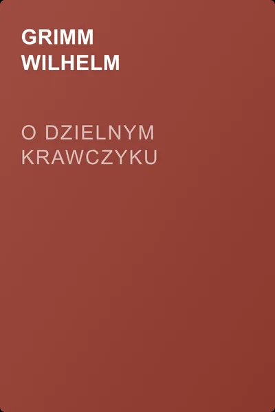 O dzielnym krawczyku — обложка книги