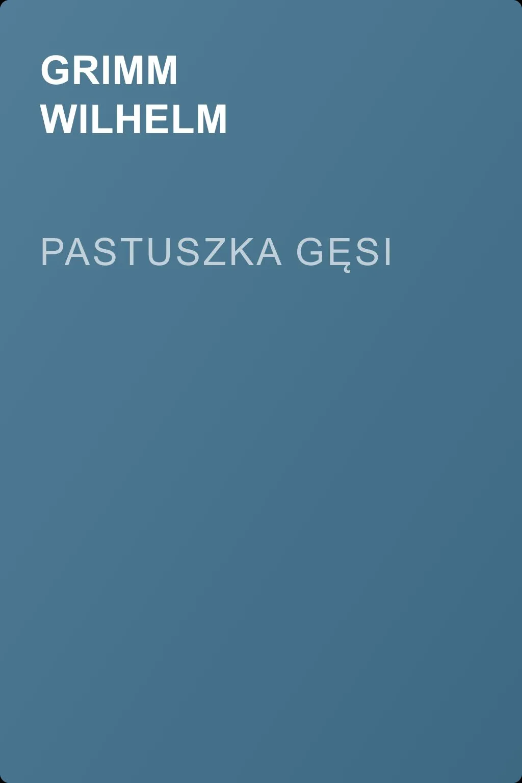 Pastuszka gęsi — обложка книги