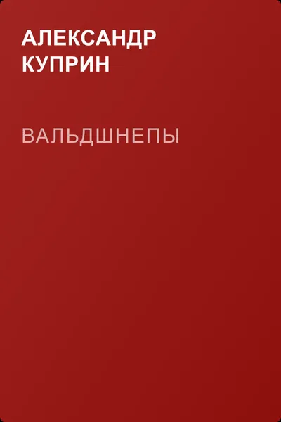 Вальдшнепы — обложка книги