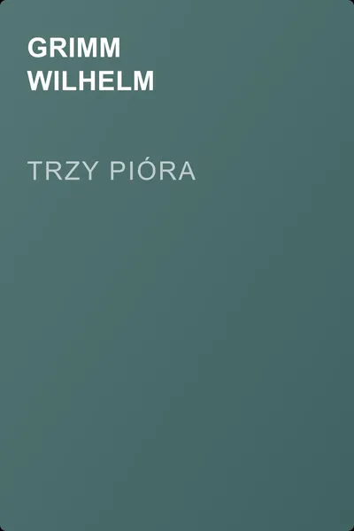 Trzy pióra — обложка книги