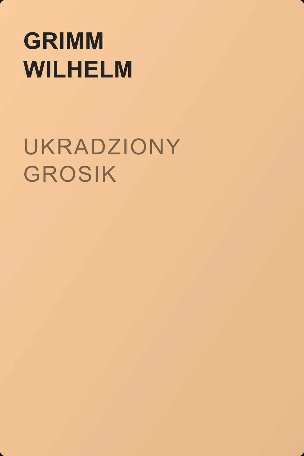 Ukradziony grosik — обложка книги