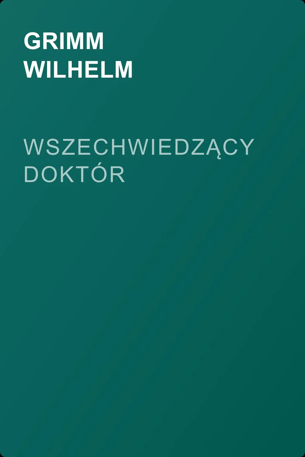 Wszechwiedzący doktór — обложка книги