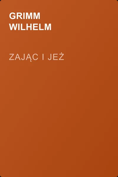 Zając i jeż — обложка книги