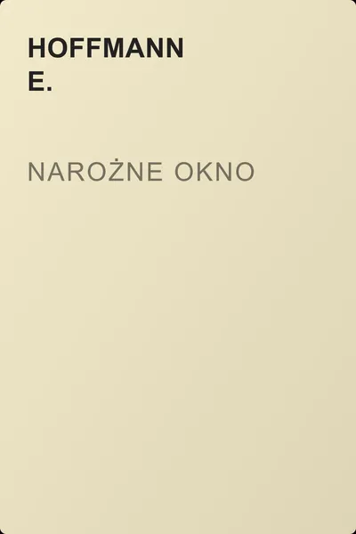 Narożne okno — обложка книги