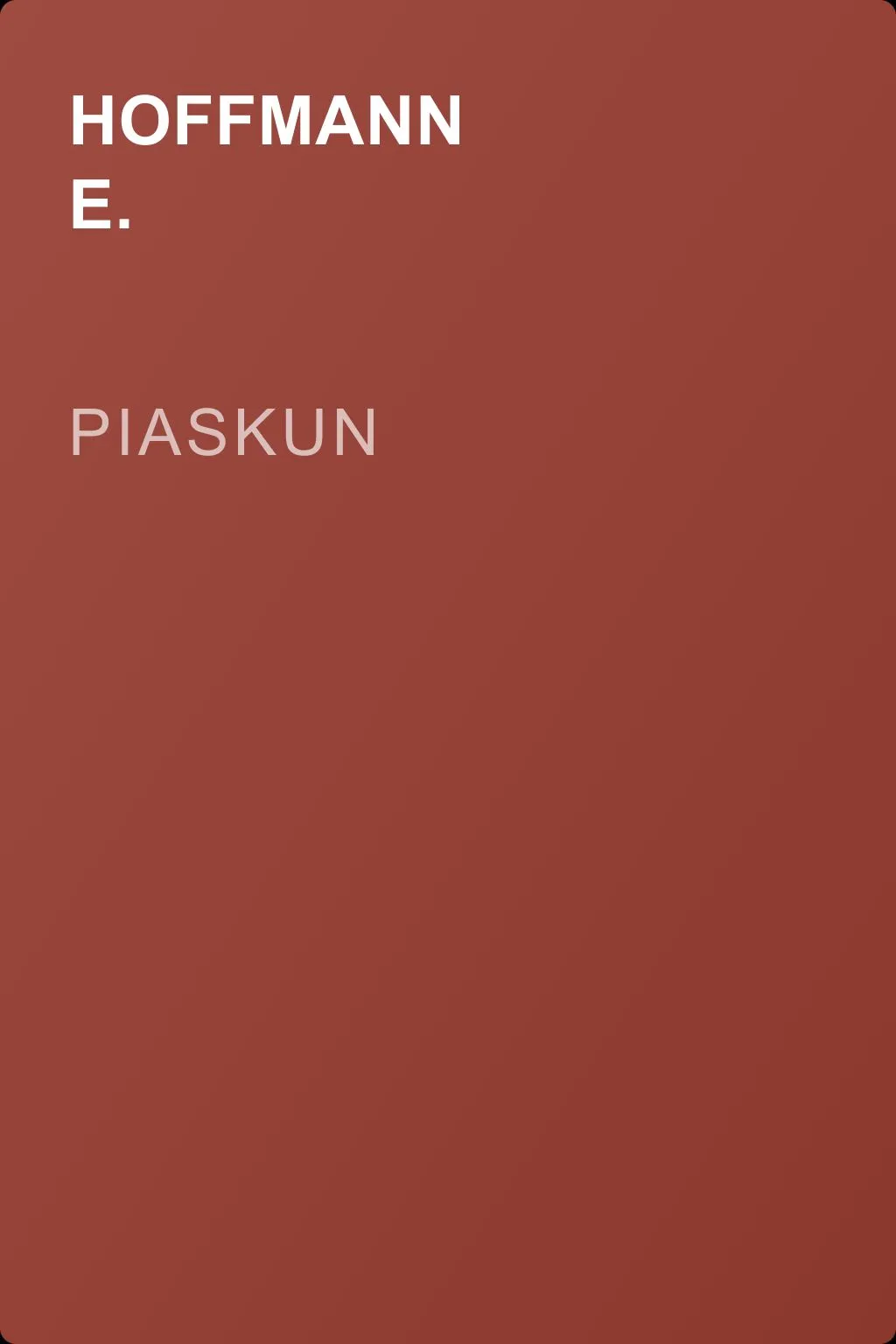 Piaskun — обложка книги