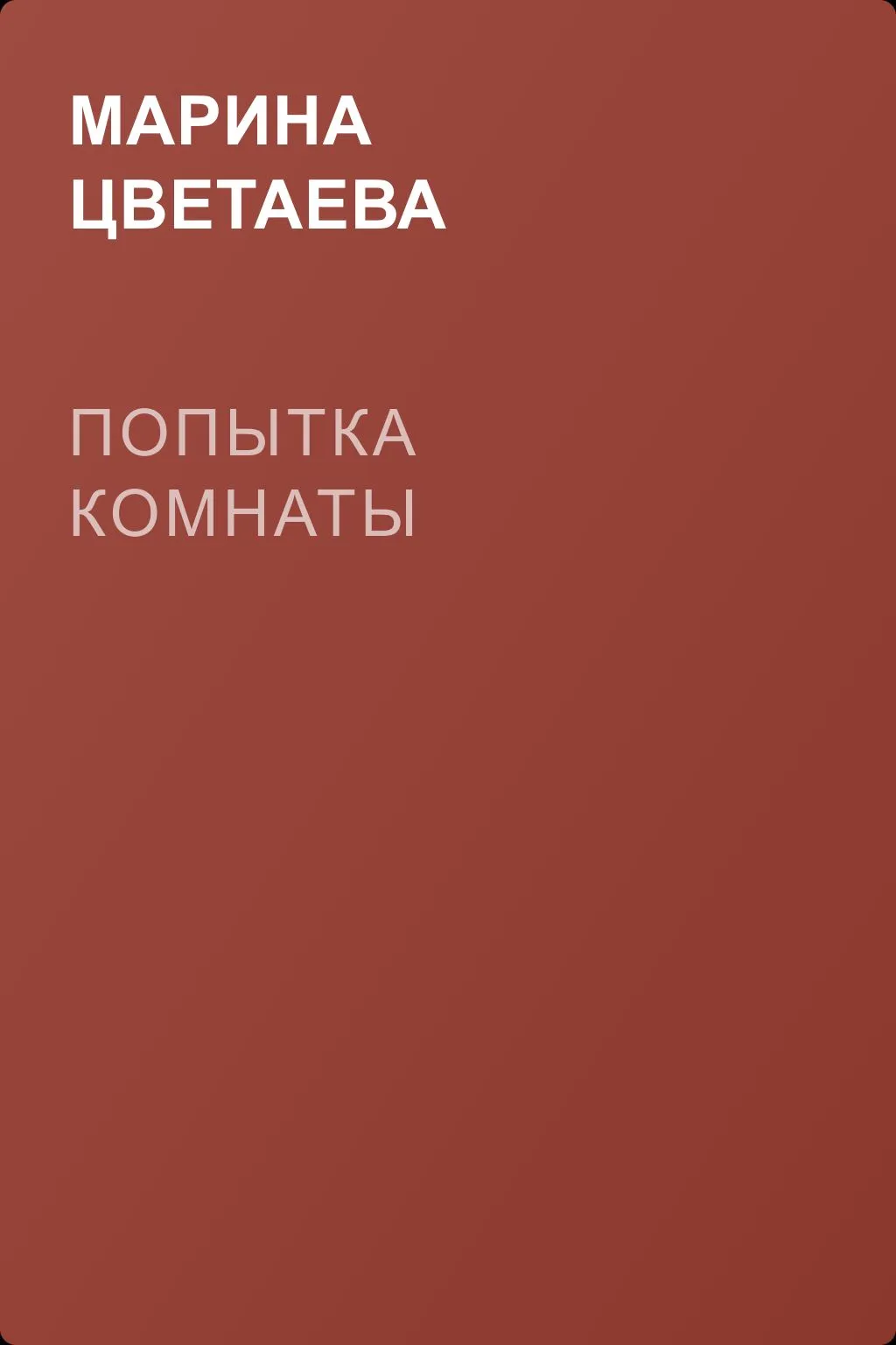Попытка комнаты — обложка книги