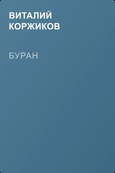 Буран — обложка книги