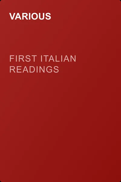 First Italian Readings — обложка книги