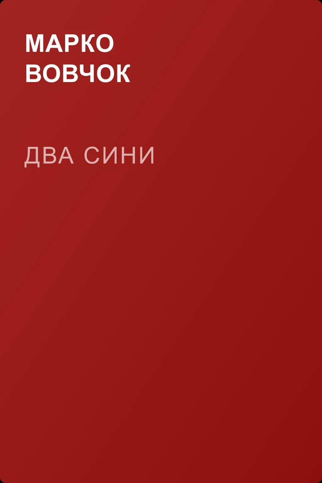 Два сини — обложка книги