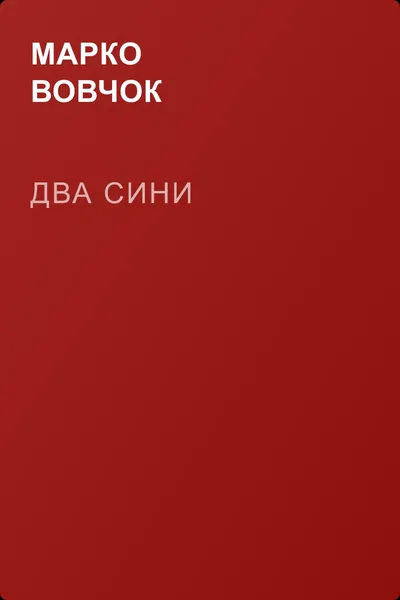 Два сини — обложка книги