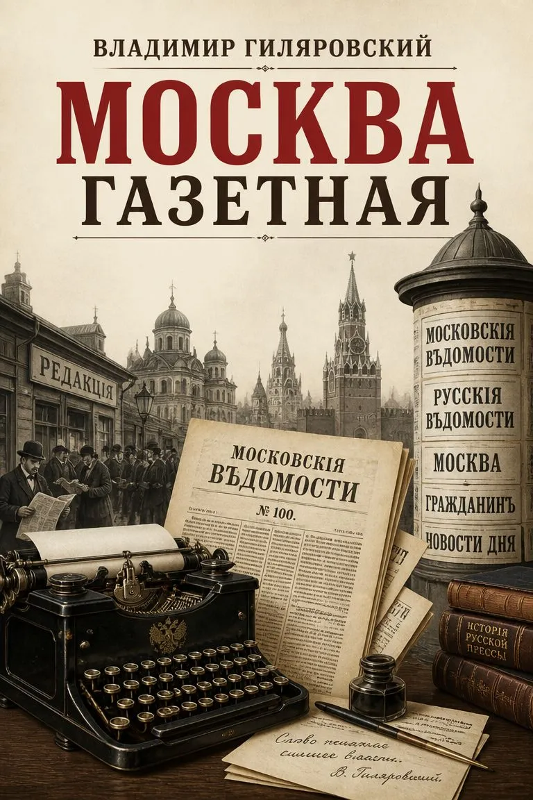 Москва газетная — обложка книги